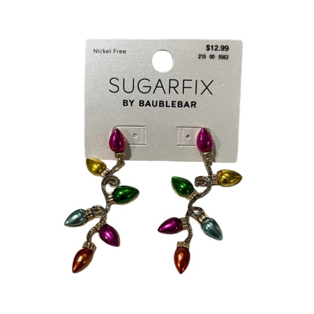 NEW Sugarfix by Baublebar Light Strand Holiday Dangle Earrings